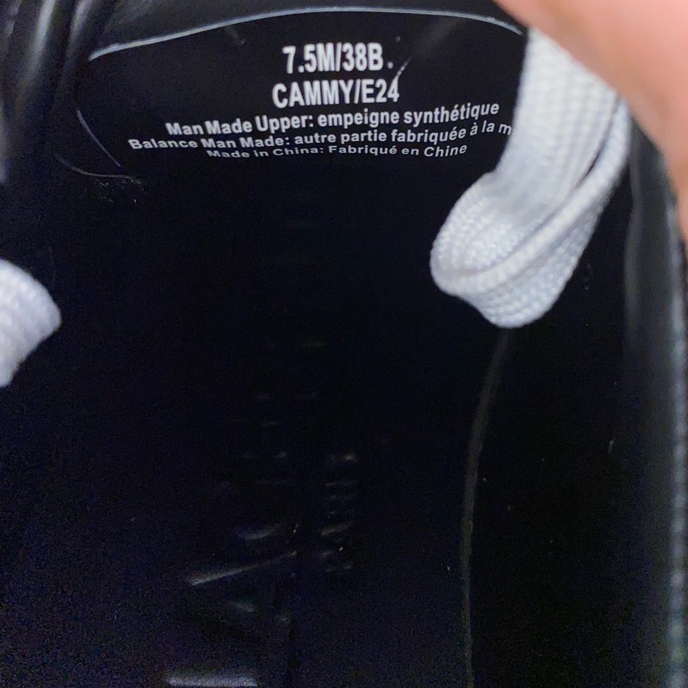 Karl Lagerfeld Black & White Platform Cate Pins Sneakers, Size 7.5 - Picture 8 of 14